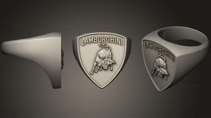 Маски (Кольцо Lamborghini, MS_0239) 3D модель для ЧПУ станка